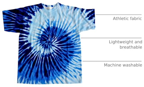 Image of Kids Tie Dye Shirt 6-18 Years Children Hippies Senior Tie-Dye Tee Tshirt for Boys' Girls'