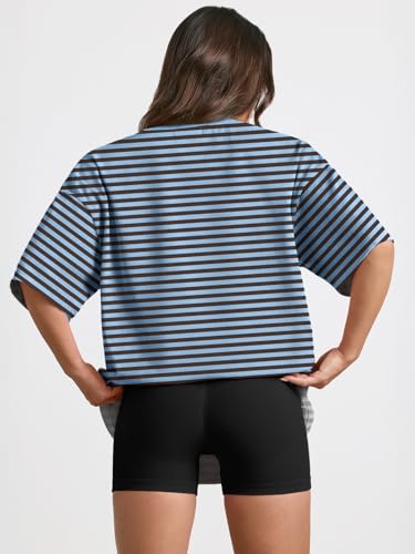 Image of Trendy Queen Womens Oversized T-Shirts Short Sleeves Workout Tops | Casual Summer Gym Tees Plus Size Fashion Clothes 2026