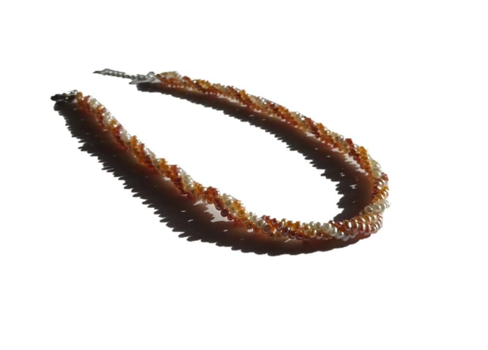 Collier Chocker Perle de culture d'eau douce effet torsadé, bijou personalisé