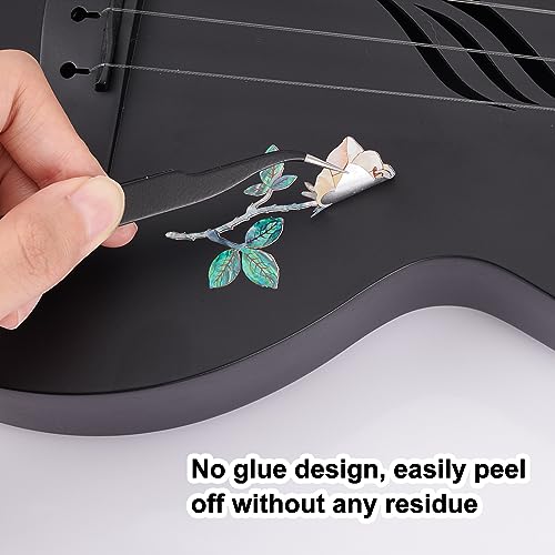 PLIGREAT 2 Pcs Guitar Head Stickers, Guitar Headstock Decals - Image 3