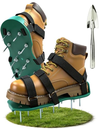 Lawn Aerator Shoes with Dual Straps