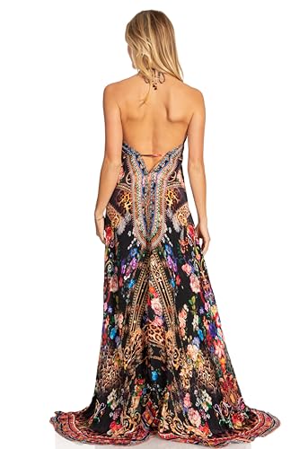 Image of Sakkas Lizi 2025 Womens Maxi High-Low Halter Handkerchief Long Dress Beach Party