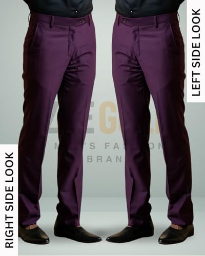 Image of Men's Slim Fit Formal Trouser for Regular Fit