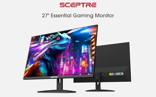 Image of Sceptre New IPS 27-inch Prime Gaming Monitor 100Hz DP HDMI USB Type C, Build-in Speakers Machine Black 2026 (E275W-FP100T Series)