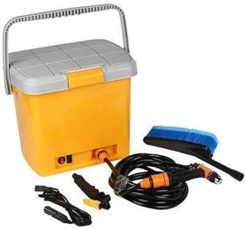 MNA Portable 12V DC Electric Pressure Washer, Car Washer with Air Compressor High Pressure Water Pump