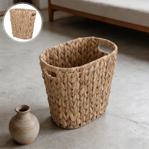 Corbeille à déchets rectangulaire KICHOUSE pour petits espaces et rangement de bain