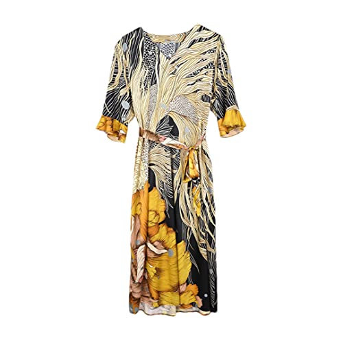 Robe d'été ample jaune parfaite pour vos sorties à la plage en taille L
