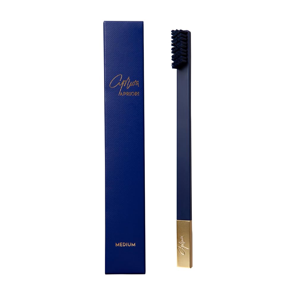 Sapphire Blue Gold Medium Premium Toothbrush