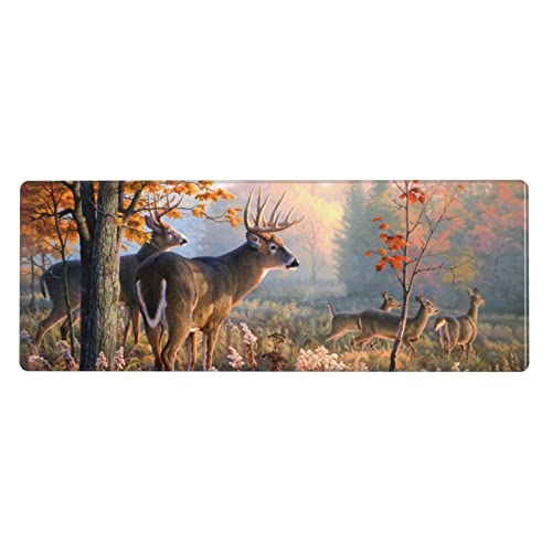 Tapis de souris de jeu motif cerfs mignons pour votre décoration