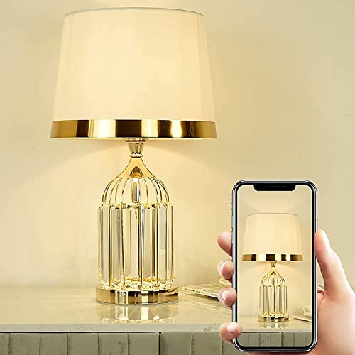 Mxjcc Modern Table Lamp, Power Outlet In Tall Brushed Nickel Rectangle White Shade For Living Room Bedroom House Bedside Nightstand Home #TOP2