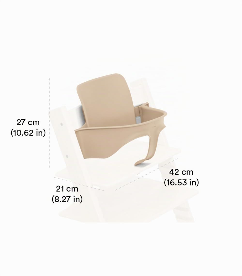 Tripp Trapp Baby Set 2 de Stokke, Blanco - Versión 2024 - Edad 6-36 meses - Convierta la silla Tripp Trapp en una cómoda trona