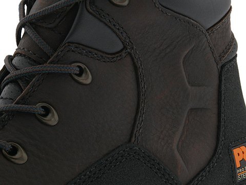 Image of Timberland PRO mens Powerwelt 6 inch Steel Safety Toe Waterproof Industrial Work Boot