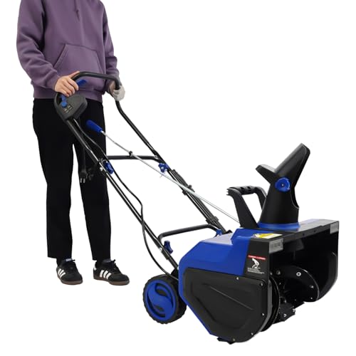 TaNeHaKi Fraise à neige électrique 2400 W Pelle à neige filaire avec lumières LED 180° réglable Machine de déneigement Largeur de travail 56 cm Profondeur de...