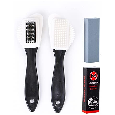 Multifunctional 4-side cleaning brush, quality Niumba and suede multifunctional brush, suede leather shoes boots cleaning brush 2 PCS Cover