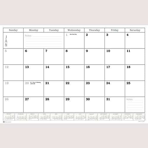 Dacasso Monthly Calendar Refill, 24.5 X 16, White #TOP15