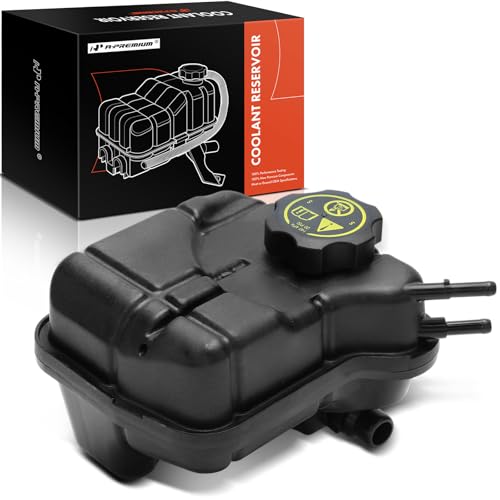A-Premium Engine Coolant Overflow Recovery Reservoir Tank [with Cap & Sensor] Compatible with Saab 9-5 2010-2011 2.8L - Front Side