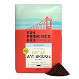 San Francisco Bay Decaf Ground Coffee, Decaf Bay Bridge Blend (28 oz Bag), Medium Roast Coffee, Swiss Water Process