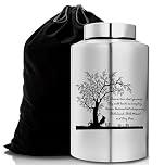 Gredstar Tree of Life Adult Cremation Urn for Human Ashes - Large Memorial Urn with Black Velvet Bag, Funeral & Burial Urns for Home,Still Loved, Still Missed