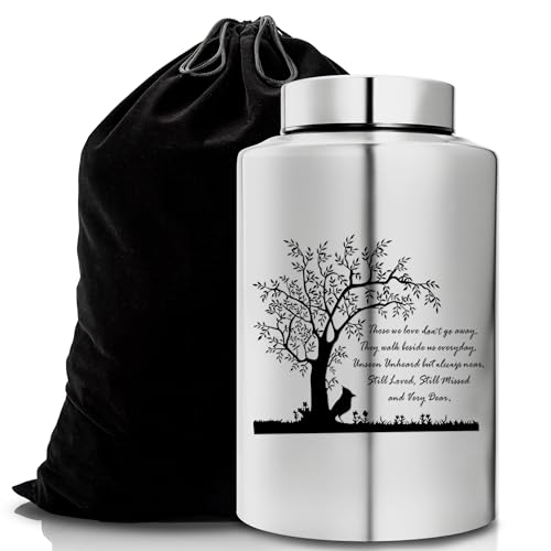Gredstar Tree of Life Adult Cremation Urn for Human Ashes - Large Memorial Urn with Black Velvet Bag, Funeral & Burial Urns for Home,Still Loved, Still Missed