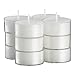 Stock Your Home White Tea Light Unscented Candles Burn 4.5 Hour Set of 50 in Clear Cups