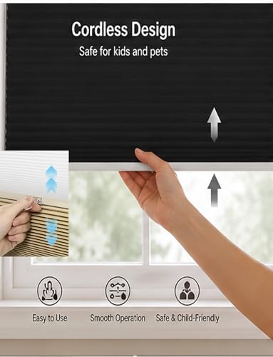 Persianas celulares para dormitorios infantiles: seguridad sin cordón y doble panal 6