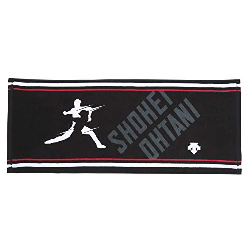 DESCENTE(デサント) DBAPJE00SH プリントフェイスタオル BK