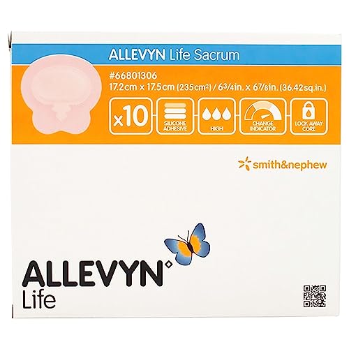 Smith+Nephew ALLEVYN Life Wound Dressing Small Sacrum 7 in X 7 in Box of 10