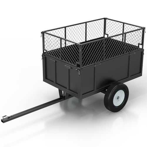 Heavy Duty Utility Dump Trailer – 750 Lbs Capacity, 17 Cu.