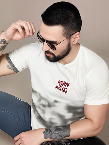Image of Mack Jonney Men's Printed Cotton Rich Round T Shirt | Round Tshirts | Half Sleeves | Print-Regular Fit-MJ287