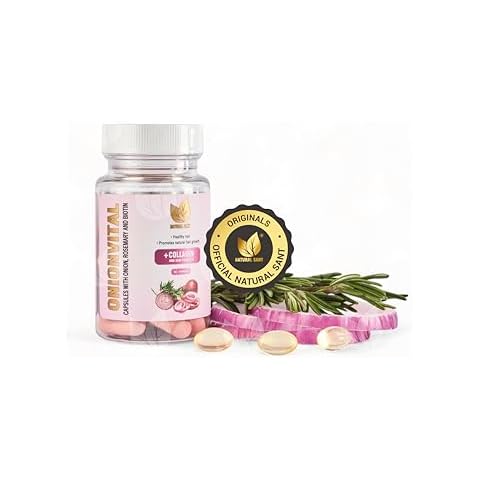 NATURAL SANT Advanced Hair Growth Supplement – Organic Onion, Rosemary, Saw Palmetto, Biotin, and Collagen – Daily Capsules for Stronger, Healthier Hair and Scalp Support Cover