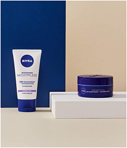 NIVEA Soothing Face Cream for Sensitive Skin, Night Cream with Grape Seed Oil and Liquorice Extract - Image 8