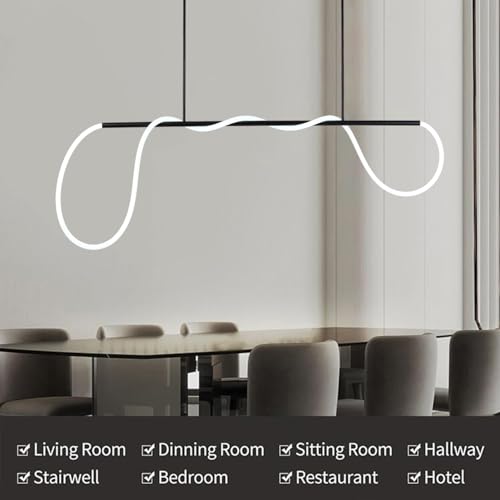 Lustre LED moderne doré en spirale de 120 cm avec télécommande