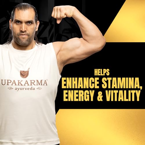 Image of Upakarma Shilajit Gold 30 Capsules | Contains Gold | For Power, Stamina, Muscle Growth & Energy | Ashwagandha, Gokshura, Kali Musali & Other Action Herbs (Pack of 1)
