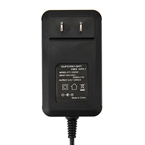 Supernight 12V 2A Power Adapter Supply Ac 100-240V To Dc Power Supply Dc Jack 5.5X2.1Mm For Led Light Strips, String Lights, Router, Cctv Camera Security System #TOP6