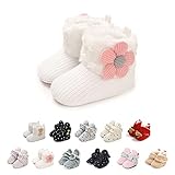 【HAUPTMATERIAL】 Einstellbare Hakenschlaufenoptionen | Flexible Wildledersohle mit rutschfestem Boden | Fleecefutter | Obermaterial aus weicher und atmungsaktiver Baumwolle. Diese trockenen und atmungsaktiven elastischen Stiefeletten sind perfekt für Ihr wachsendes Baby. Die rutschfeste Sohle bietet Bewegung mit Leichtigkeit. Traktion auf der Unterseite, damit das Baby nicht auf Holz- oder Fliesenboden rutscht！