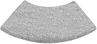 APJJ Bath Mats Non Slip Washable, Curved Bath Mat for Bathroom and Shower, Strong Water Absorbent Bathroom Rug, Ultra Soft Microfiber Bathroom Carpet, Machine Washable, 43.3*17.7*0.98in,Gray