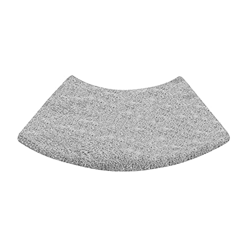 Anti Derapant Tapis de Douche, Incurvé Tapis de Bain Antiderapant, Tapis Douche Microfibre Doux Lavable en Machine Absorbant, Tapis Bain Super Absorbant, 110 x 45 x 2.5 cm,Gris Cover