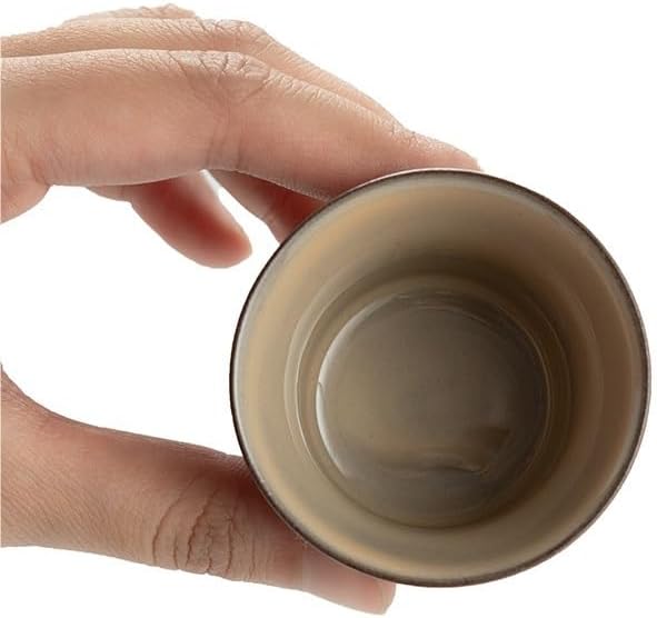 Tea Cup Wabi-sabi Style Coarse Pottery Kung Fu Set Household Purple Clay Small Floral Japanese Single Soaking Container