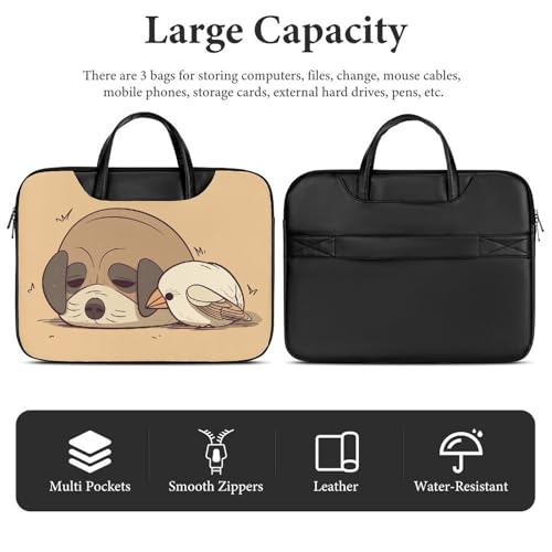 Bolso bandolera para laptop 17" impermeable estilo Perro y Pájaro miniatura 5