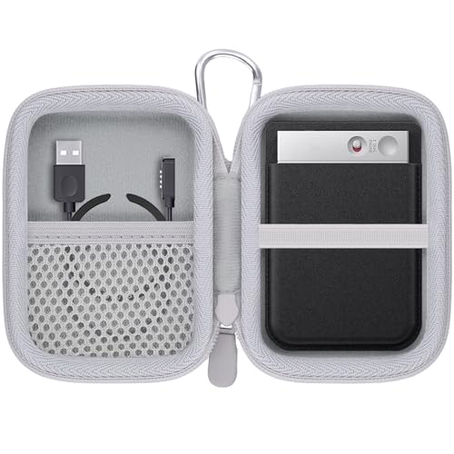 Khanka Etui Kompatibel mit PLAUD Note Pro/PLAUD Note KI Digitales Diktiergerät,Tasche Tragbare Aufbewahrungstasche für PLAUD Note Pro/PLAUD Note KI Audiorecorder mit Karabinerclip,nur Etui