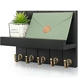 Rebee Vision Decorative Farmhouse Key Holder for Wall - Elegant Wall Mounted Key Racks with Modern M