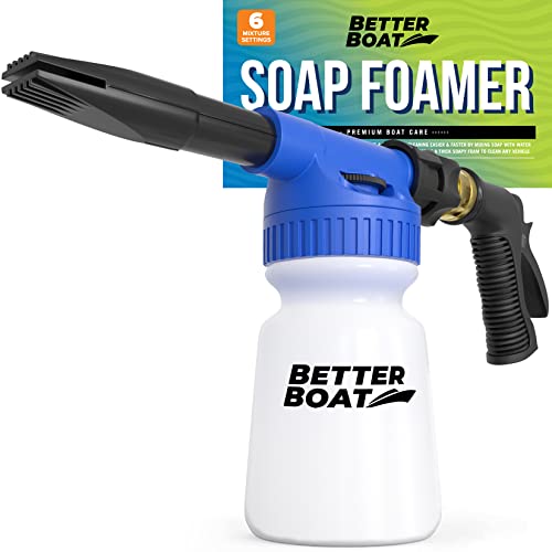 Image of Foam Cannon Soap Gun, Foam Sprayer for Boat Cleaning and Car Wash, Washing | Foamer Cannon, Car Detailing Kit, Foam Cleaner Spray with Garden Hose Attachment