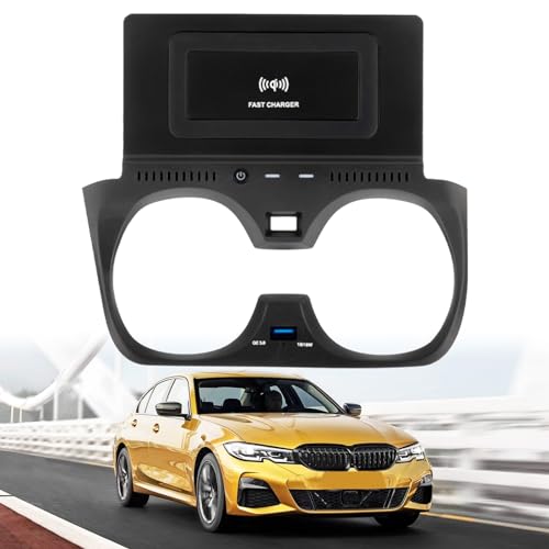 Chargeur auto sans fil BMW Série 3 conduite connectée et console épurée 15W