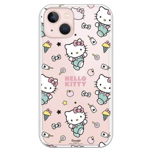 Personalaizer Funda Flexible Compatible para iPhone 16 Pro con Dibujo Impreso Mediante Impresion UVI de Stickers de Hello Kitty