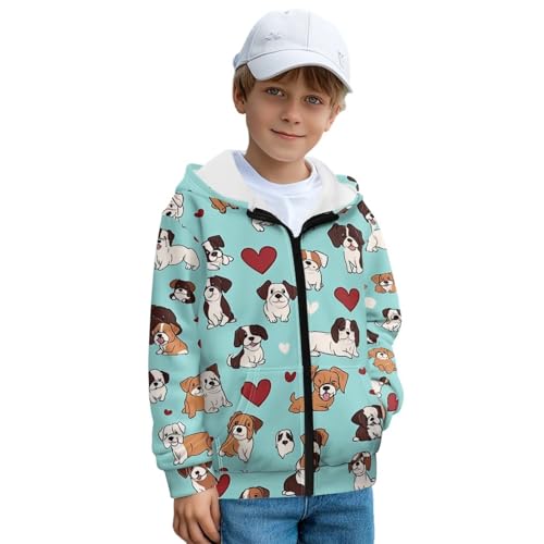 Upetstory Kids Zip Up Hoodies Hooded Sweatshirt for Girls Boys2