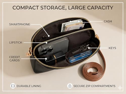 Image of PAVILONN Women Sling Bag Crossbody Purse for Women PU Leather Ladies Handbag Mini Sling Side Bag Small Shoulder Purse Lightweight Travel Handbag Fashion Crossbody Daily Use Girls Messenger Bag
