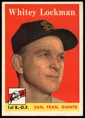 1958 Topps #195 Whitey Lockman San Francisco Giants (Baseball Card) EX Giants