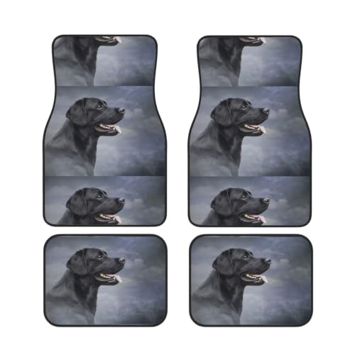 Alfombrillas antideslizantes de neopreno para coche con diseño de perro labrador juego de 4