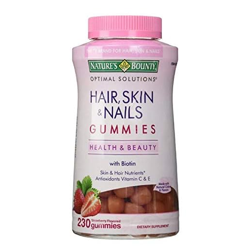Nature's Bounty Hair Skin and Nails, 230 Gummies, 230 Count (Pack of 1)