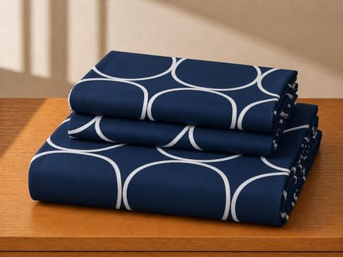 Image of Castiqa Elastic Fitted Supersoft Premium Polycotton 200Tc Double Bedsheets King Size 78X72 Inch With 2 Pillow Covers (Fits Upto Mattress Of 8Inches) (Cubes), Black